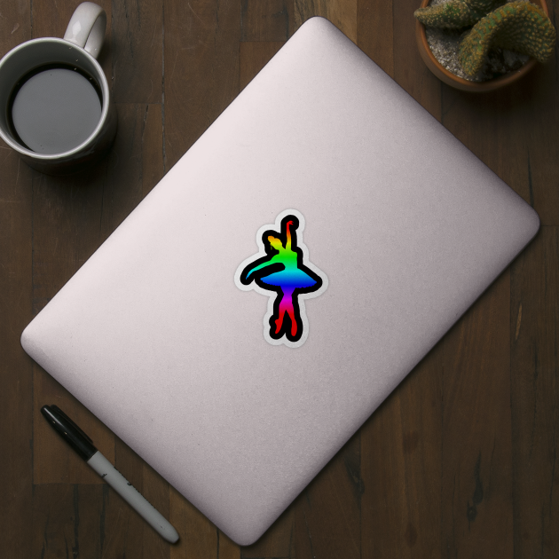 Rainbow Ballerina by Art by Deborah Camp